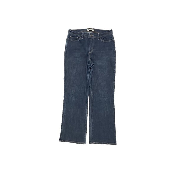 Levi's 512 Perfectly Slimming Bootcut Women's size 10P Dark Blue Denim jeans - Picture 1 of 6